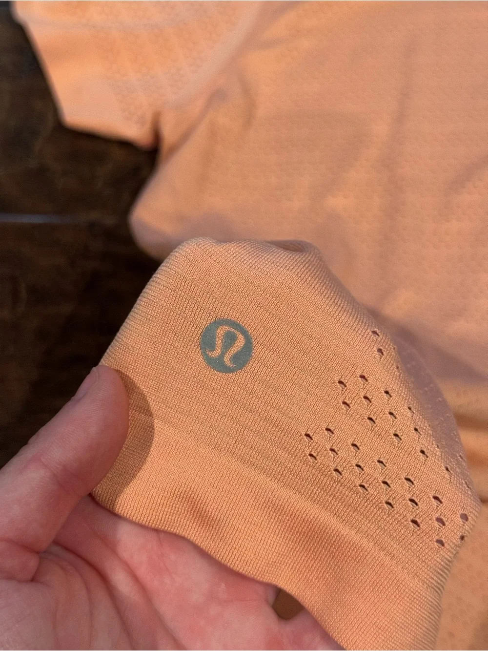 Lululemon Breeze By Short Sleeve Light Coral Size 10/12